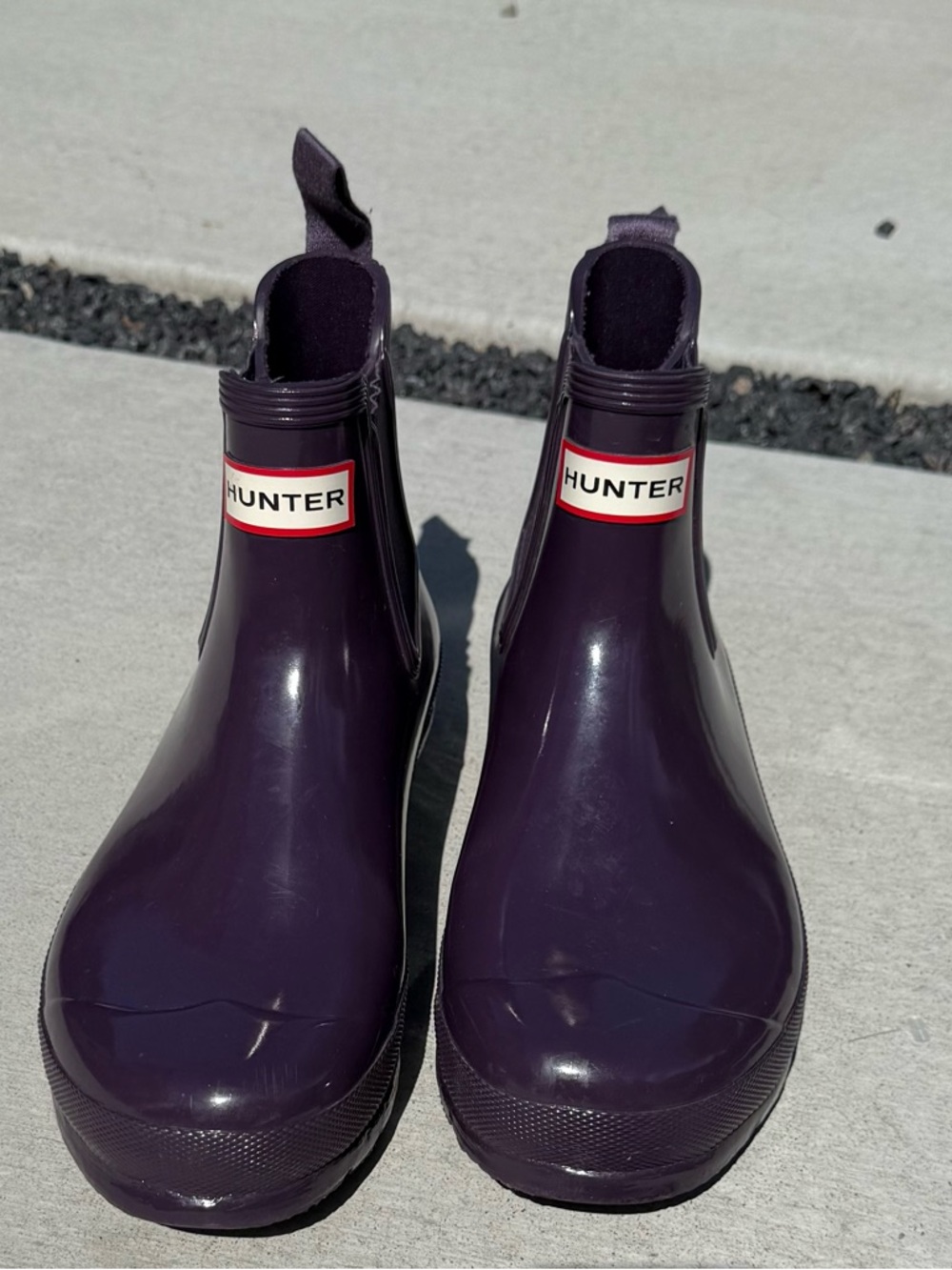 Hunter low cut Purple rain boot